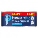 Princes Tuna Chunks in Brine Pack of 12x145g